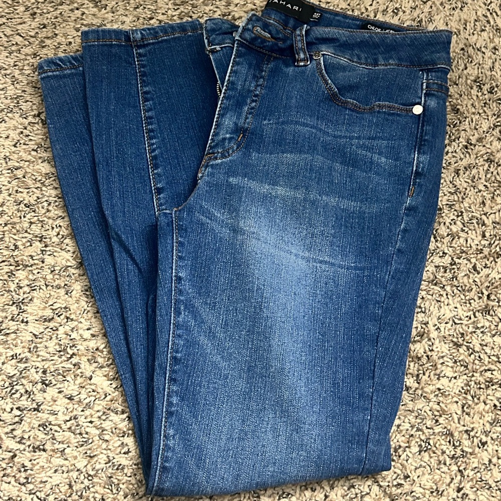 Tahari Blue Skinny Jeans